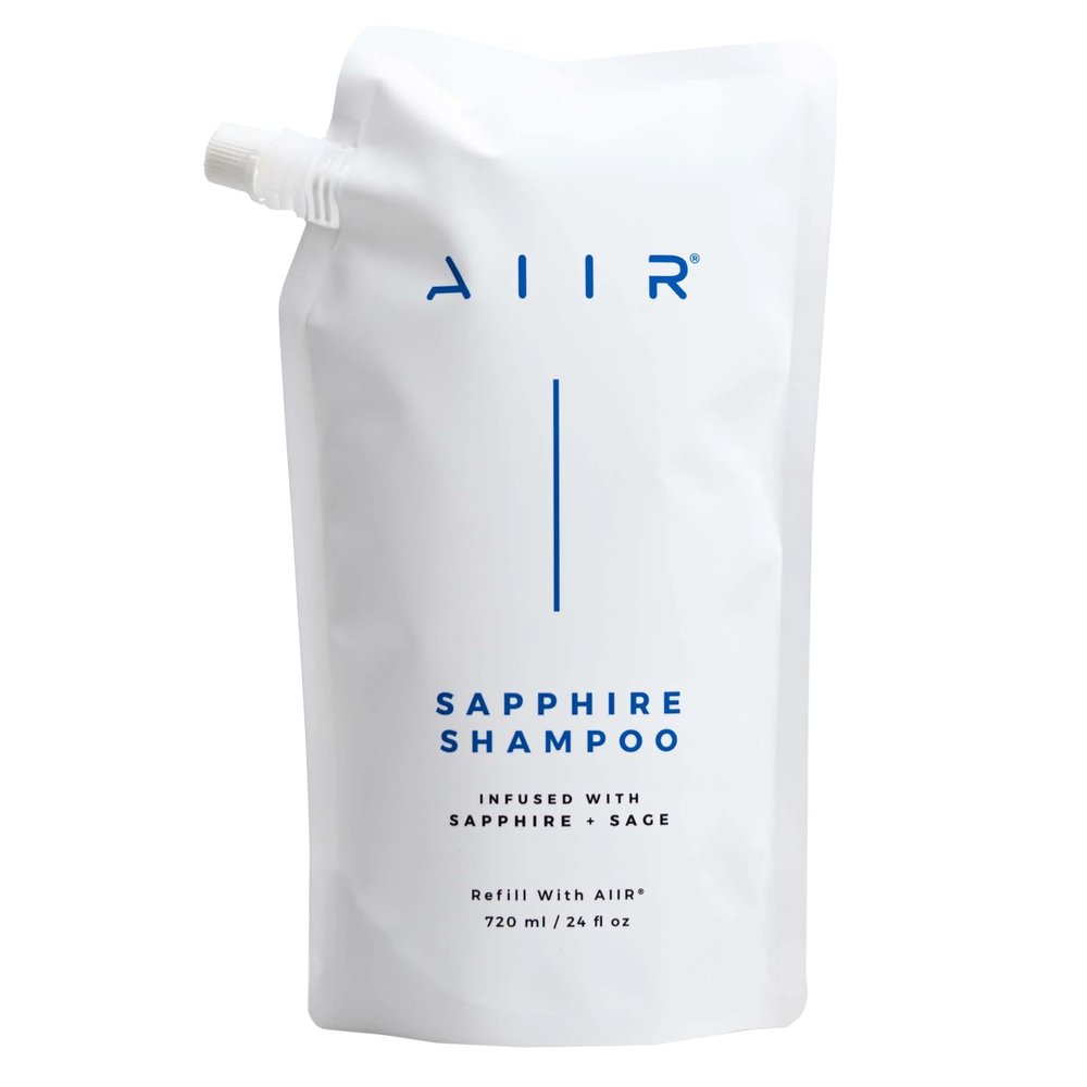 AIIR Sapphire Shampoo - Remove Product Buildup Adding Shine & Softness, Amino Acids Repairs and Strengthens Damaged Hair, Hydrate and Moisturize Dry Brittle Hair, Color Safe for All Hair Types, 24 oz