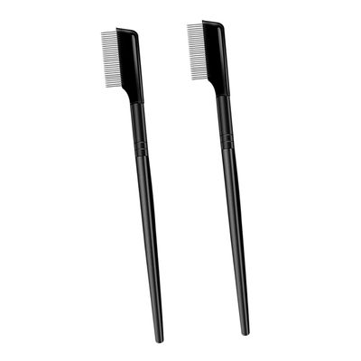 FOMIYES 2pcs Dense Steel Needle Eyebrow and Eyelash Grooming Comb for Precise Separation Eyelash Tool for Daily Use and Travel
