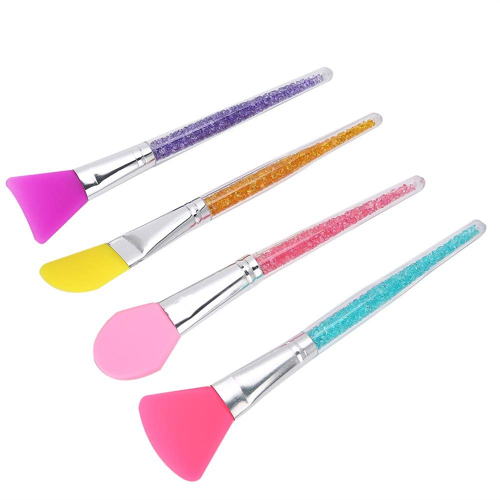 4pcs Face Mask Brush Mud Mixing Silicone Makeup Brush Applicator Face Care