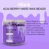 Sliick Hard Wax Beads for Sensitive Skin  Acai Berry, Stripless Waxing Beads for Face & Body Hair Removal, 8 oz view 3