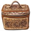 CHALLENGER Unisex Western Tooled Leather Cosmetic Dopp Kit Toiletry Bag 18RTT10 view 1