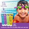 TRISWIM Kids After Swim Value Pack of 4 Travel Mesh Bag + Swim Care Chlorine Removal Body Wash + Swimming Lotion + Swim Shampoo and Conditioner 8.5 fl oz Keep your Little Swimmers Clean and Healthy view 4
