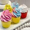 Dezicakes Cupcake Fizzy Organic Bath Bomb for Women- Pink & Blue Cupcake Bath Bomb view 2