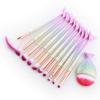 11Pcs Makeup Brushes Set Cosmetic Mermaid Eyebrow Eyeliner Face Lip Pencil Brush l Eye Makeup Brushes Eyeliner Brow Blending Brush Tool (3D colors) view 2