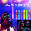 12 PCS Glow Face Body Paint, Glow In The Dark Under UV Black Light Sticks Makeup Neon Face Painting Kits for Adult Halloween Festival Accessory Glow Party Supplies view 4