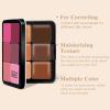 HOSAILY Cream Blush & Concealer Palette, 12 Colors, Long Wearing, Smudge Proof, Blendable Matte Finish, Face Makeup (02) view 2