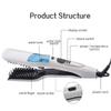 NinthAvenue Basics Hair Straightener Comb Brush, Professional Steam Straight Hair Ceramic Iron, Adjustable Temperature, Tourmaline Ceramic Heater Surface Material, for Long & Short Hair, White view 2