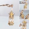 2 pack Chinese Lantern Hairpin Clips Gold Color Metal Hair Sticks Forks with Light Women Girls Pendant Jewelry for Hanfu Dress view 3