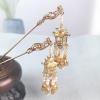2 pack Chinese Lantern Hairpin Clips Gold Color Metal Hair Sticks Forks with Light Women Girls Pendant Jewelry for Hanfu Dress view 4