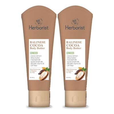 Herborist, Body Butter, 80g, Balinese Cocoa (Pack of 2)