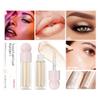 2PCS Liquid Highlighter&Blush, Contour Stick Makeup Highlighter for Face, Lightweight Glotion, Waterproof Luminous Lotion, Silky Smooth Glitter Highlighter Makeup Stick, Multi-Use Body Shimmer view 2