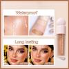 Liquid Highlighter Contour Stick - Lightweight Glotion, Waterproof Luminous Lotion, Silky Smooth Glitter Makeup Stick, Multi-Use Body Shimmer (#3 Rose Gold) view 2
