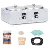 Double Wax Pot Warmer Professional - At Home Waxing Kit Digital For All Hair Types - Eyebrow, Facial, Bikini etc. (White Double Pot) view 1