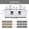 Double Wax Pot Warmer Professional - At Home Waxing Kit Digital For All Hair Types - Eyebrow, Facial, Bikini etc. (White Double Pot) view 4