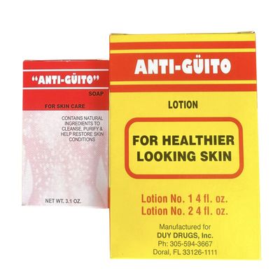 Antiguito Lotion 4 OZ and Anti-Guito Homoeopathic Soap 3.1 oz Remedies for Tinea Versicolor
