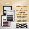 Eyebrow Extensions I Curl 0.10mm Mix4-8mm 4mm 5mm 6mm 7mm 8mm Black Color for Salon Use Only (Black Mix4-8mm 0.10 I Curl) view 2