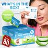 JJ CARE Eyelid Cleaning Wipes - Box of 80, 4"x4" Individually Wrapped Moisturizing Eye Lid Scrubbing Wipes for Irritated, Itchy, and Dry Eyes, Hypoallergenic Eye Scrub & Eyelashes cleaning Pads view 2