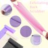 4Pcs Back Scrubber for Shower, Nylon Exfoliating Body Washcloth, Stretchable Back Scrubber With Handle, Back Washer for Women Men view 2