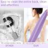 4Pcs Back Scrubber for Shower, Nylon Exfoliating Body Washcloth, Stretchable Back Scrubber With Handle, Back Washer for Women Men view 4