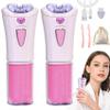 FUSSWIND Glabrous Skin Epilator - 2023 Best Glamorous Skin Smooth Glide Epilator for Women Face, Glamorous Skin Wireless Epilator, Glamorous Skin Hair Removal, for Body Face Legs (2Pcs) view 1