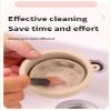 Iborrys Makeup Brush Silicone Cleaning cup - Portable Foldable Silicone Makeup Brush Holder,Bottom-Embedded Makeup Brush Cleaning Mat & Makeup brush cleaner and dryer 2-in-1 Design (Khaki) view 2