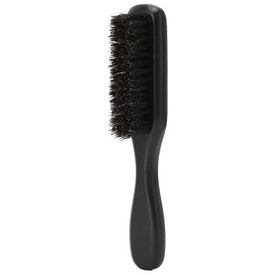 Beard Brush for Men,Beard Grooming Brush,Stiff Boar Bristles Beard Brush Hair Combs with Wooden Handle for Beards, Moustaches, Skin & Hair Care Black