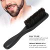 Beard Brush for Men,Beard Grooming Brush,Stiff Boar Bristles Beard Brush Hair Combs with Wooden Handle for Beards, Moustaches, Skin & Hair Care Black view 3