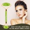 Disemot Jade Roller & Gua Sha Facial Tools, Natural Anti-Aging Jade Beauty Skin-Care Tool Face Roller to Rejuvenate Facial Skin Cooling, Slimming & Firming, Great as Stocking Stuffers view 4