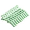 10pcs/set Croc Clips Transparent Plastic Hairdresser Clip Hair Styling Sectioning Barrettes Professional Non Slip Alligator Clip Salon DIY Accessories(10pcs-Avocado Green) view 2