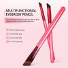 FOMIYES 3-piece Brow Set Realistic Eyebrow Brush Flat Angled Makeup Cosmetics Supplies view 3