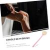 Healifty 1pc -Handled Bath Scrubber Brush for Deep Skin Cleansing Bristles for Shower Exfoliating and Back Massage Bathroom Essential view 3