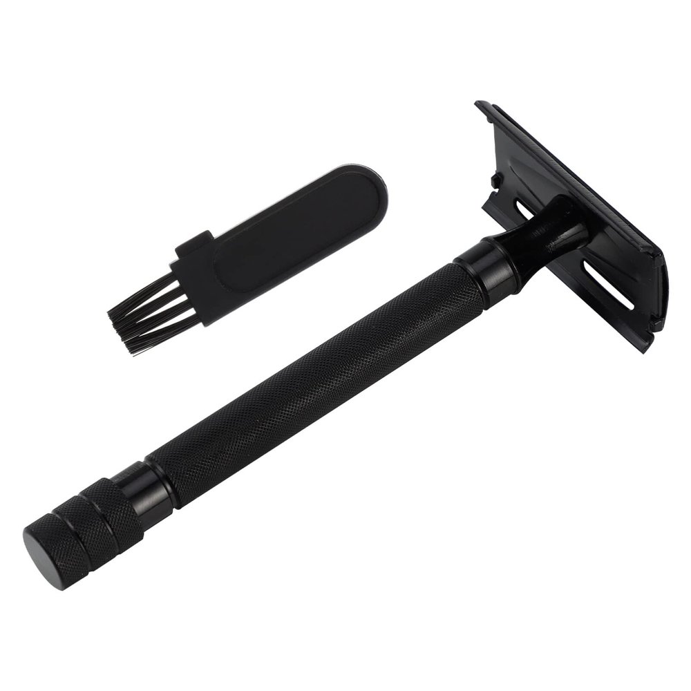 FOMIYES Safety for Men and Women Retro Style Reusable Shaving Handle Comfortable Grip for Close Shaving and Beard Trimming