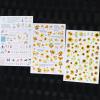 3 Sheets Sunflowers Daisy Spring Summer Nail Art Stickers, Self Adhesive Nail Decals, Floral Diary Sunflower Garden & Butterfly Nail Art, Each Sticker Measures Approximately 3.5 x 5inch. view 1