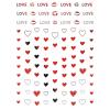 Valentine Girl Love Nail Art Stickers, Cute Kisses Red Heart Nail Decals, Self Adhesive Stickers for Immediate Nail Decoration, ACH Sticker Measures Approximately 3.5 x 5inch. view 3