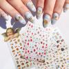 4 Sheets Baby Angels Nail Art Stickers, Love Bow Valentine Nail Art, Self Adhesive Nail Decals, Each Sticker Measures Approximately 3.5 x 5inch. view 3