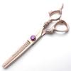 6.0 Inch Hair Cutting Scissors Set,Hairdressing Scissors 440C Stainless Steel Styling Tool (Light And Sharp),for Barber/Salon/Home Shear Kit (Red 5.5 Inch) view 4