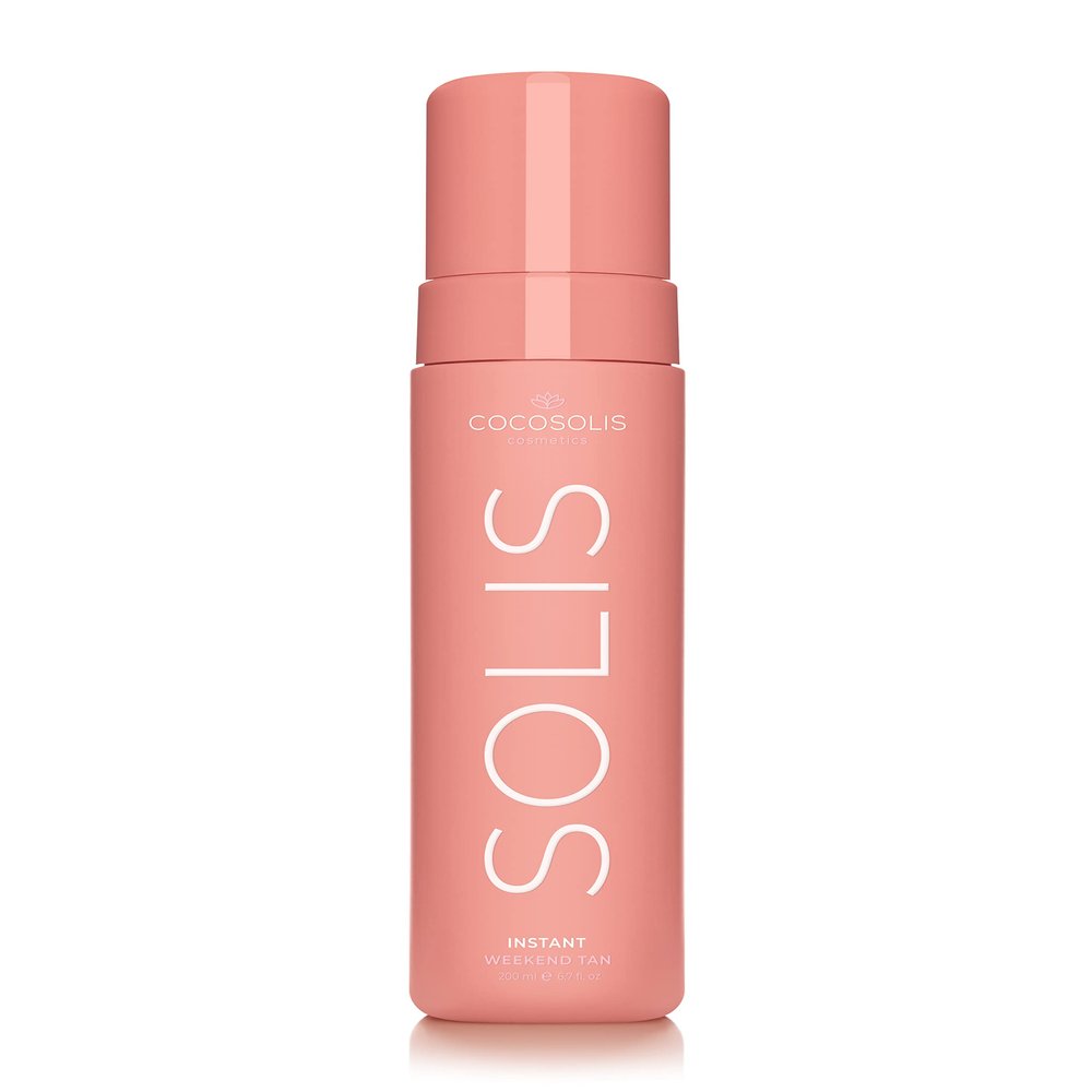 COCOSOLIS SOLIS Instant Weekend Tan Self-tanning lotion for face and body, mousse with immediate effect and washable, for a rich, natural and long-lasting tan, with plant-based DHA (200 ml)