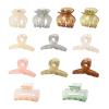 12pcs Jelly Small Hair Clips,Butterfly Rectangle Octopus Small Hair Claw Clips for Thin/Medium,Jaw Clips Nonslip Clips Hair Accessories for Women view 1