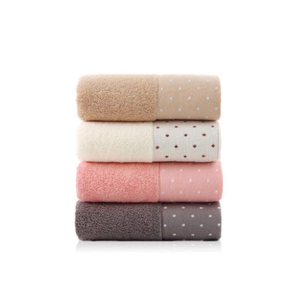 4 Towels, Pure Cotton, Adult Wash Face and Bath, Household Cotton, Soft and Absorbent (Color : C) (C)