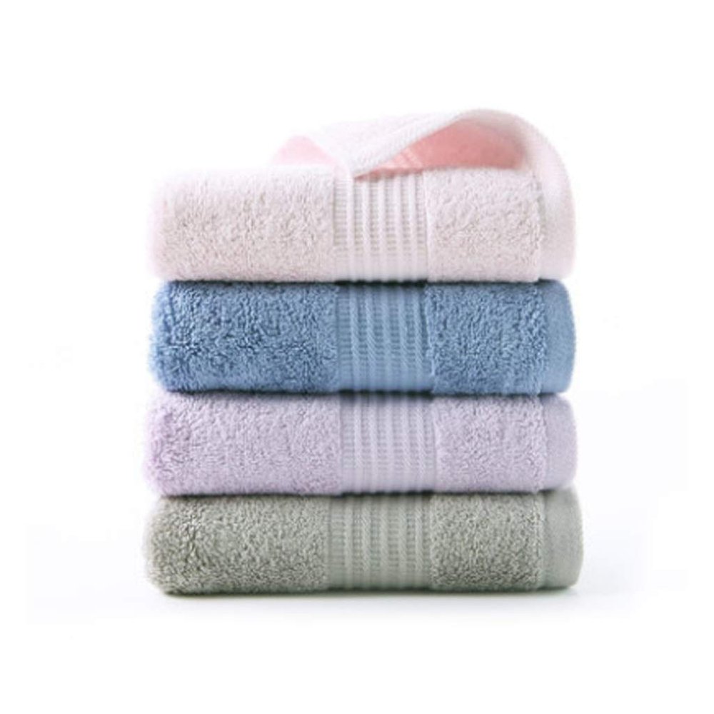 4 Towels, Pure Cotton Face Wash, Household Adult Large Towel, Soft Absorbent Cotton, Wipe Face (Color : A) (B)