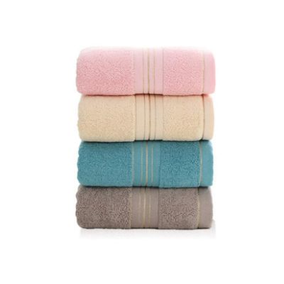 4 Towels, Pure Cotton, Adult Wash Face and Bath, Household Cotton, Soft and Absorbent (Color : C) (B)
