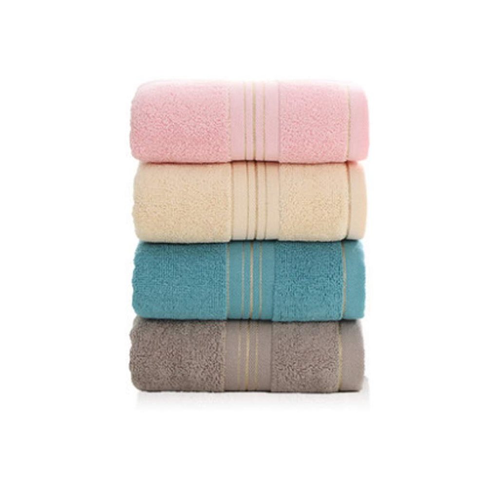 4 Towels, Pure Cotton, Adult Wash Face and Bath, Household Cotton, Soft and Absorbent (Color : C) (B)