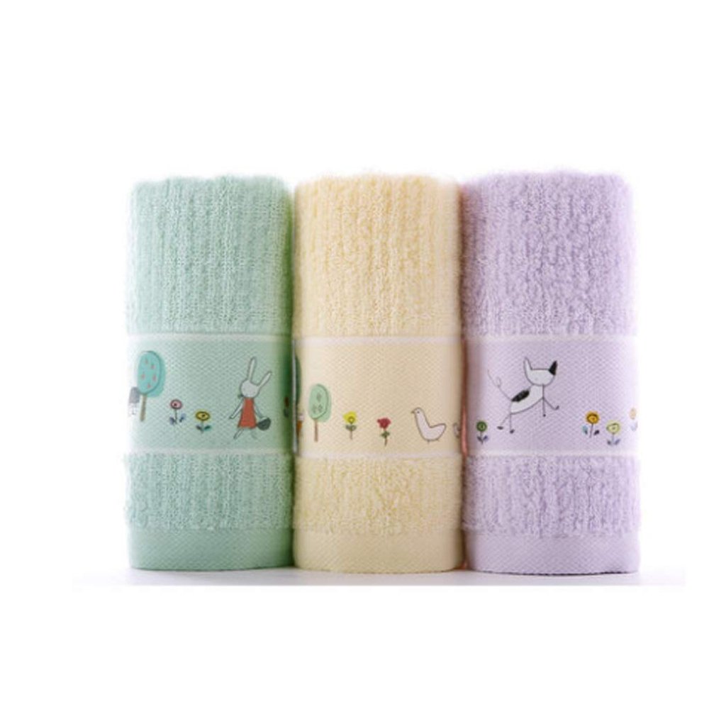 3 Packs of Towels, Cotton Face Wash, Household Adult Towels, Soft Absorbent Cotton Face Wipes (Color : A) (E)