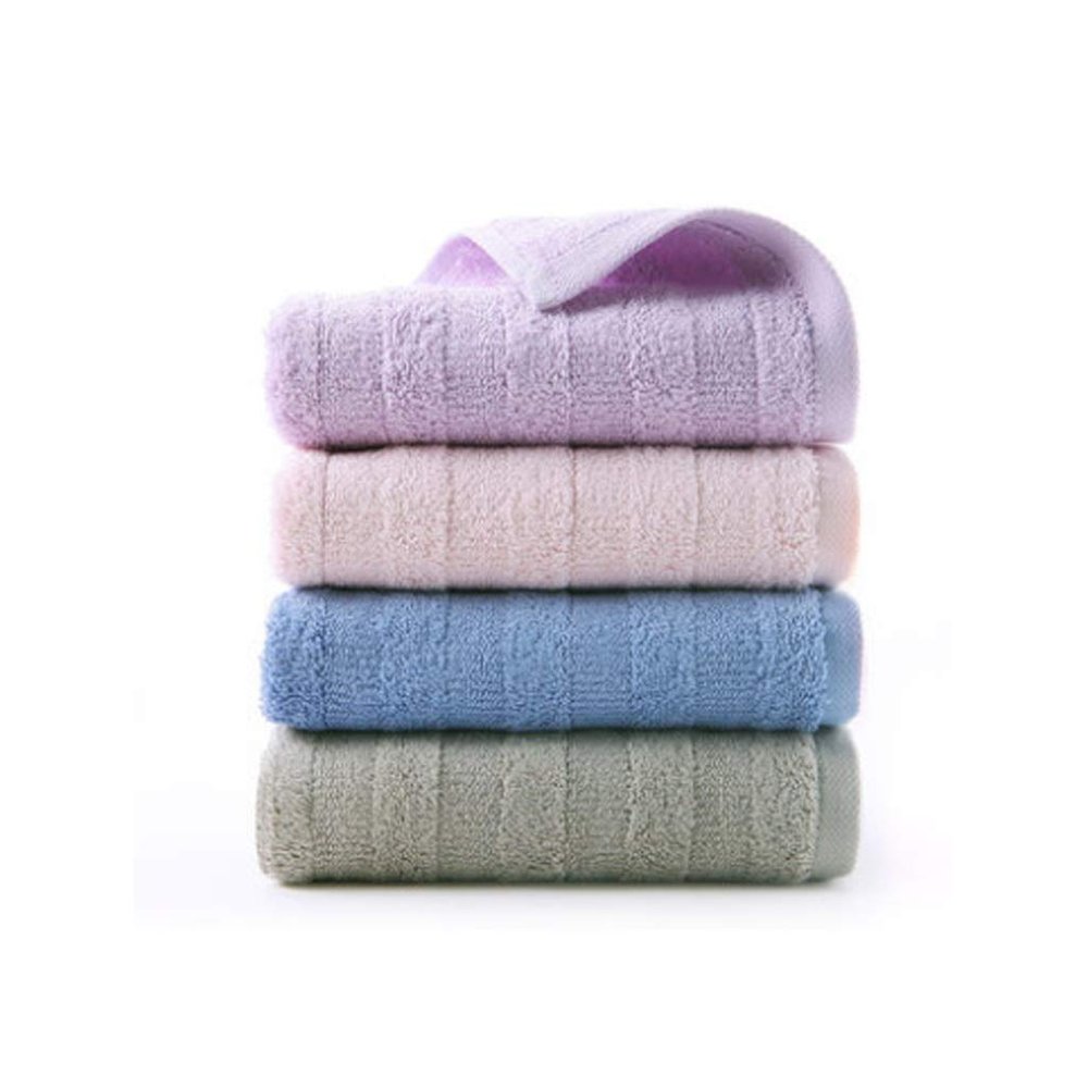 4 Towels, Pure Cotton Face Wash, Household Adult Large Towel, Soft Absorbent Cotton, Wipe Face (Color : A) (A)