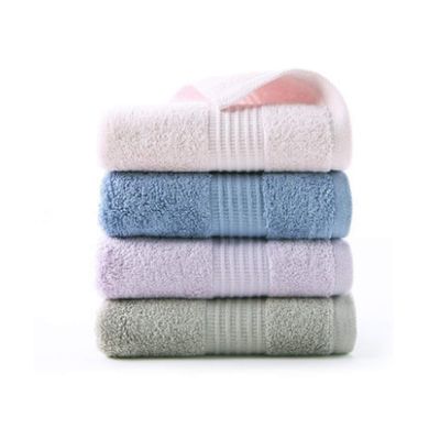 4 Towels, Pure Cotton Face Wash, Household Adult Large Towel, Soft Absorbent Cotton Face Wipe (Color : B) (B)