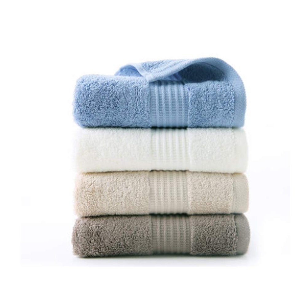 4 Towels, Pure Cotton Face Wash, Household Adult Large Towel, Soft Absorbent Cotton, Wipe Face (Color: A) (E)