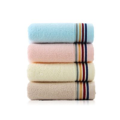 4 Towels, Pure Cotton, Adult Wash Face and Bath, Household Cotton, Soft and Absorbent (Color : C) (D)
