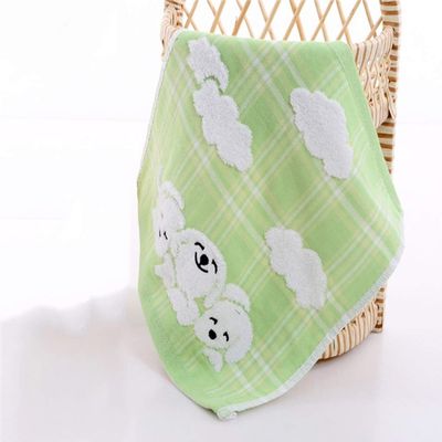 30-30cm Cotton Soft Hand Towel Home Cleaning Face for Towel Dog Handkerchief Towels (Color: Blue) (Green)