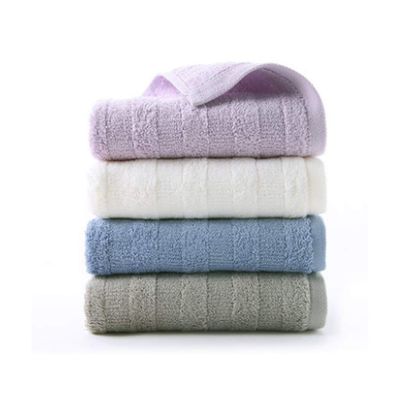4 Towels, Pure Cotton Face Wash, Household Adult Large Towel, Soft Absorbent Cotton Face Wipe (Color: B) (C)