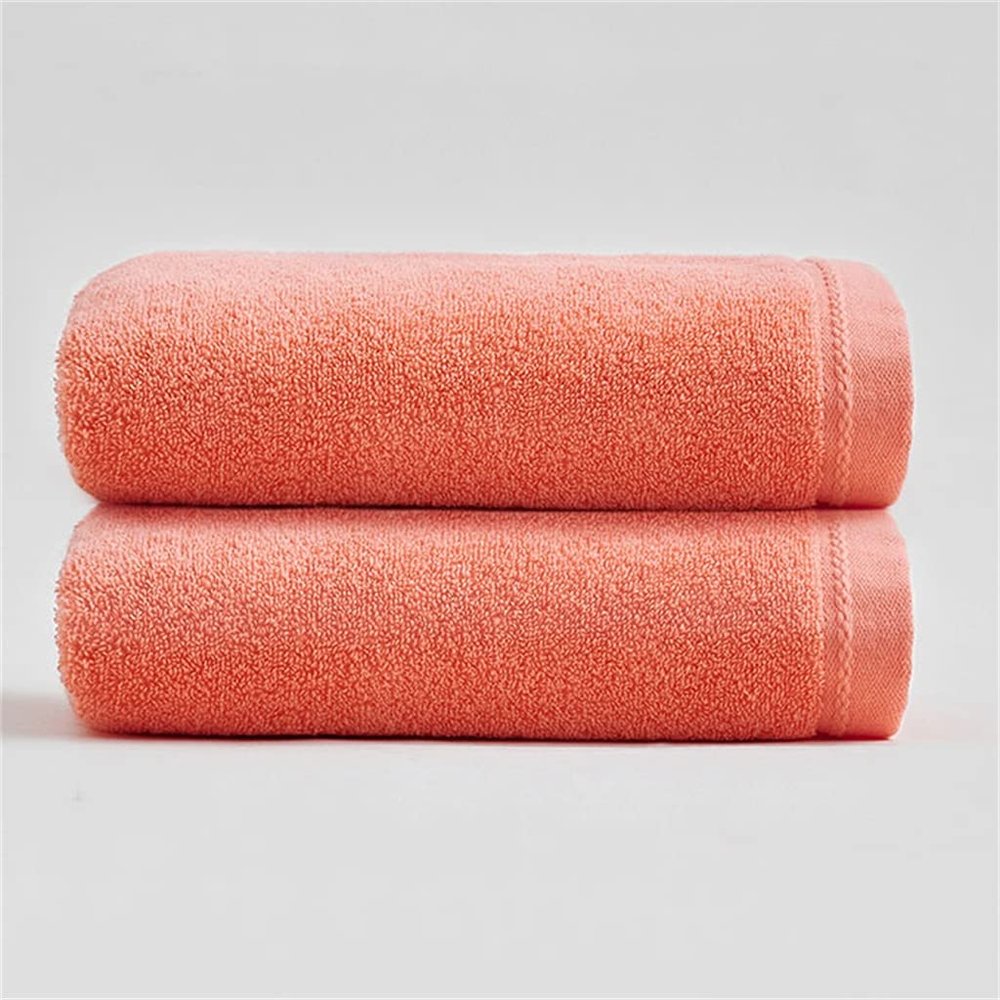 Men's and Women's Face Washing and Bathing Cotton Soft Absorbent and Quick-Drying 2-Pack Towels (Color : D, Size : 3475cm) (A 34 x 76 cm)